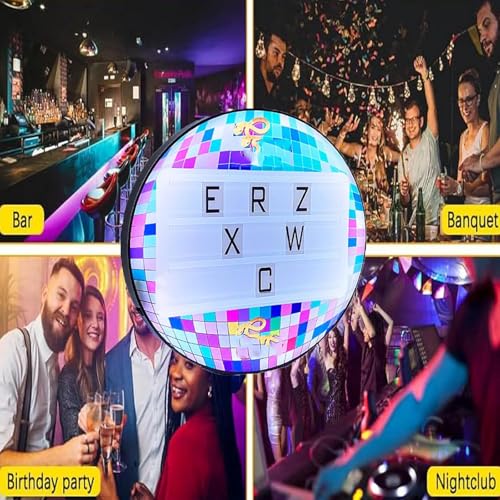 pealiritansemen Bar LED Handheld Sign, Rechargeable LED Message Board, Luminous Colorful Handheld Billboard with Changeable Letters and Numbers, for Bar/Party/Home/Restaurant/Cafe