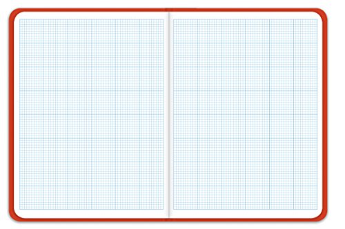 Elan Publishing Company E10x10K King Size Cross Section Book 6 ½ x 8 ½, Bright Orange Cover (Pack of 6) (E10x10K Org-6)