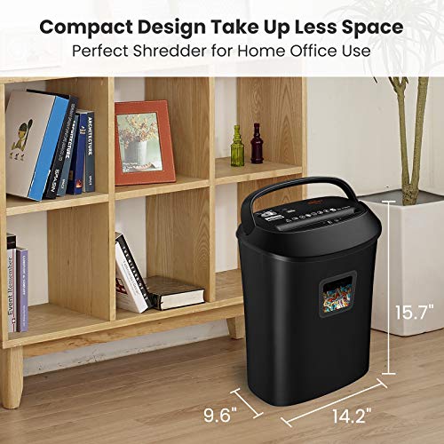 VidaTeco Paper Shredder, 14-Sheet Cross Cut Shredder for Home Office, 6.6-Gallon Bin with US Patented Cutter & Anti-Jam System, Heavy Duty Document Shredder for Credit Cards, CD, Mail & Staples, ETL