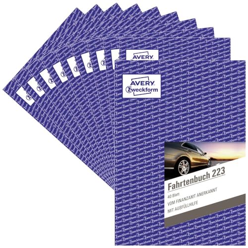 Avery Zweckform 223 – 10 Travel Book A5 40 Sheets (10 Pack), White
