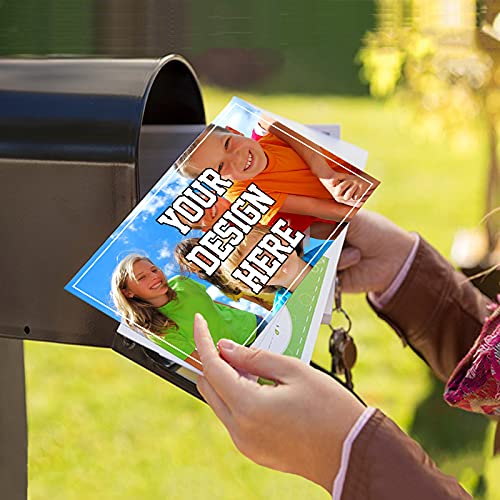 Cheerly Custom Postcards with PhotoText, Personalized Postcards Upload Your Own Design, 350gsm Postcard Paper with Packing for Business Promotions, Direct Mail, Discounts-150pcs