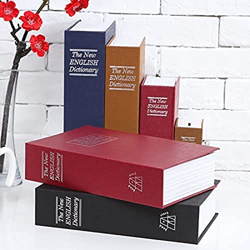 Book Safe, Diversion Safe with Combination Lock, Secret Hidden Safe for Home Office Lock Code Piggy Bank, Deto Metal Safe