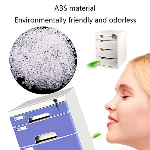 noxozoqm Flat File Cabinet, Drawer Organizer 2/3/4/5 Layers, with Lockable Environmentally Friendly Plastic, Classification Tags Improve Work Efficiency. (Size : 5 Layers)