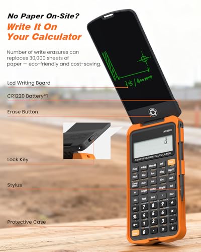 ROATEE Construction Calculator with Writing Tablet Industrial & Scientific