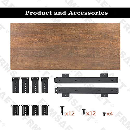 FRMSAET Under Desk 20/24/30 inch Keyboard Drawer Platform (30 in, Brown)