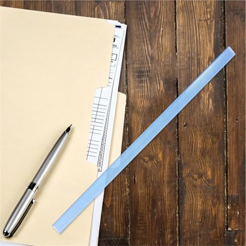 Binding Bars 20Pcs Transparent Slide Binders Pull Rod Clip Binding Bars Spine for Bookbinding DIY Projects Presentations Filing