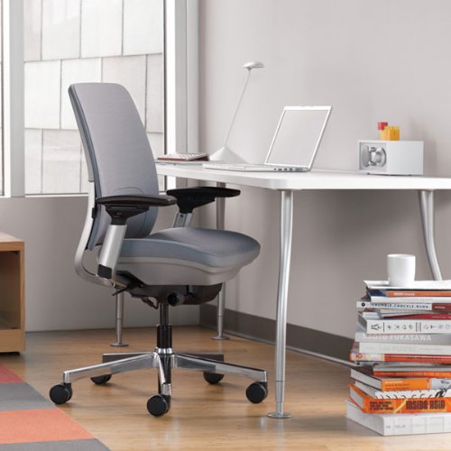 Steelcase Amia Office Chair, Most Comfortable Sit, Buzz2 Blue Fabric