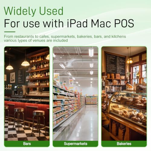 MR.BOSS 2" 1/4 Cloud Receipt Thermal Printer for iOS POS Software Cash Register with Cloud Bluetooth WiFi USB for Supermarket Restaurant Coffee Retail iPad iPhone