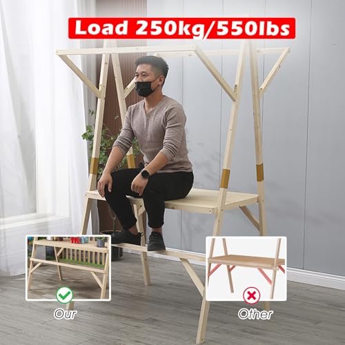 WLCGYD Red Detachable Vendor Booth Display Items, Lightweight Wood Retail Booth Kiosk, Outdoor Event Tent for Market Patio Garden, Flower Market Display Stand, Easy Assembly(120x60cm/47.2x23.6in)
