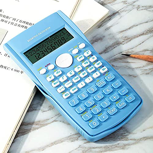 Small Calculator, 2-Line Desk Advance Scientific Engineering Calculators(White)
