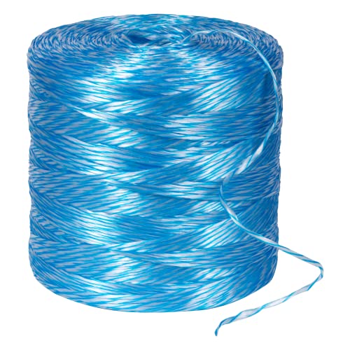 ATERET PL6500 Poly Pull Line - 210 lbs Tensile Strength, Polypropylene - 6500Ft Twine Line, Blue & White (Coil Only)
