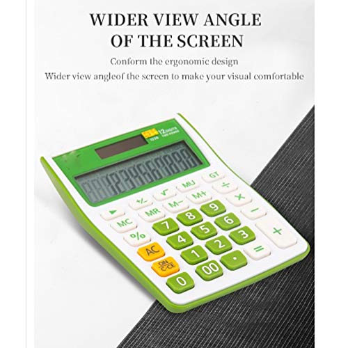 Calculator Office Desk Color Cute Calculators Power Business Supplies Electronic Programmer(Black)