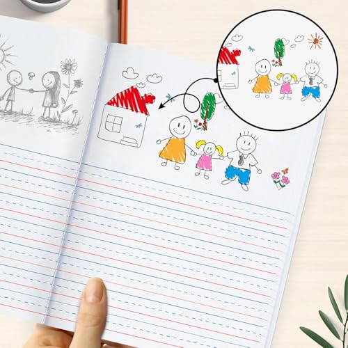 Rosmonde Composition Notebooks Primary Ruled, 12 Pack, 100 Sheets