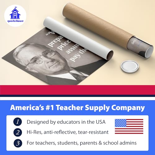 Quarterhouse 8 Poster American President Quotes Classroom Set