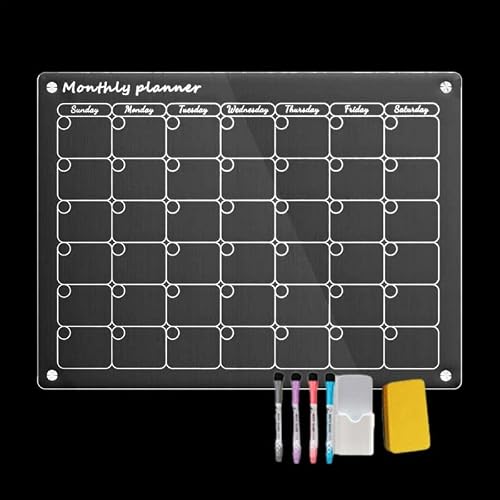 Magnetic Dry Erase Board Fridge Calendar Note Board
