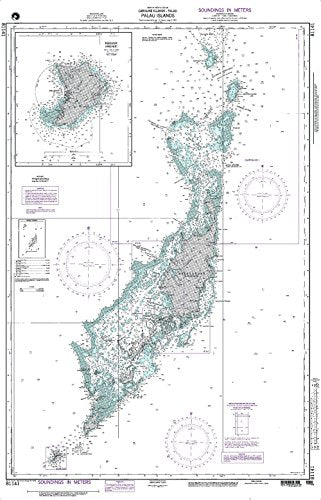 NGA Chart 81141: Palau is [Caroline Islands] (Traditional Paper) 28 x 43