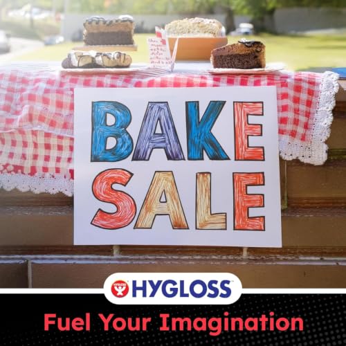 Hygloss Large Dry Erase Poster Board Paper 22x28 Inch (100 Count) Single-Sided Wall White Board Dry Erase Sheets - 14 Pt. Thick Paper for Home, School, Classroom, Office, Kids Art, Menus Signs, Lists
