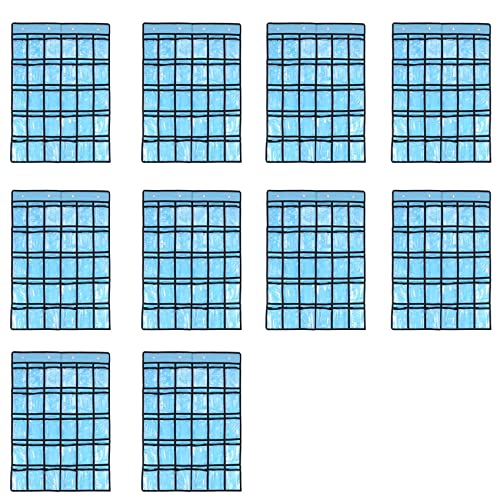 Cwmiibili 10X Pocket Chart for Calculator Holder, 30 Pocket Charts for Classroom 33.5 x 24.5 Inch Hanging Cell Phone Organizer