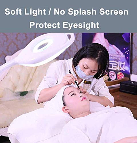 Magnifying Glasses Magnifying Floor, Daylight Bright Magnifier Lighted Glass 16X Magnifying Lens with Stand, Flexible Height Adjustable Gooseneck Standing Cold Light for Reading S (Color : A