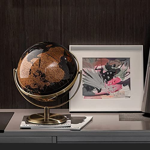 JDXQBLD Practical Globe Learning Educational Globe Rotating Vintage Geographic Globes Black Sea World Globes 5.5 Inch for Explore The World's Beautifully Decor，5.5in Medium a