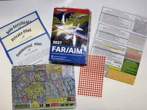 2027 ASA Pre-Tabbed Far Aim Book, Student Pilot PPL Poster Set, POH TABs, All in ONE