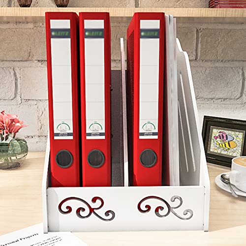 EliteBloom File Magazine Folder Holder File Box Desk Storage File Rack Storage Box Data Classification Rack File Column Office Desktop File Storage Rack File Organizer (Size : 1) (3)