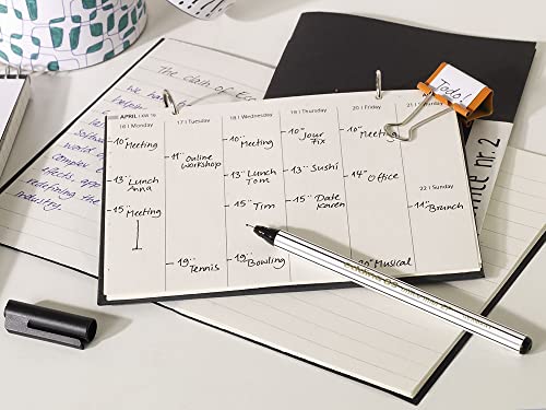 edding 89 Office Liner EF Pen - Black (Pack of 10)