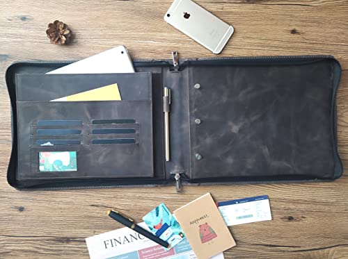 Professional Pilot Logbook Binder, Pilot Journal for Letter Size Paper, Pilot Logbook Portfolio