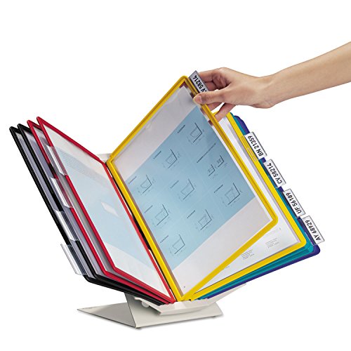 Durable Vario Desktop Reference System, 10 Panels, Assorted Colors