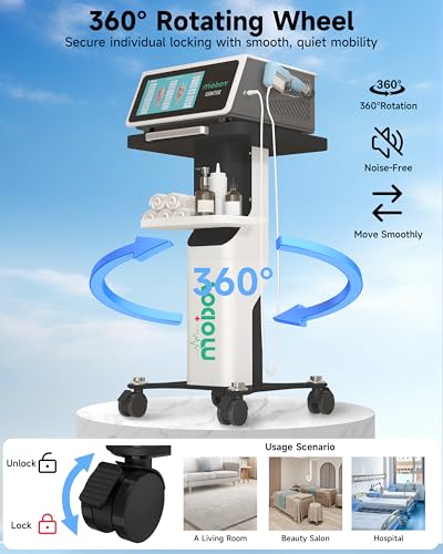 MODOY Shockwave Therapy Machine Cart with Wheels