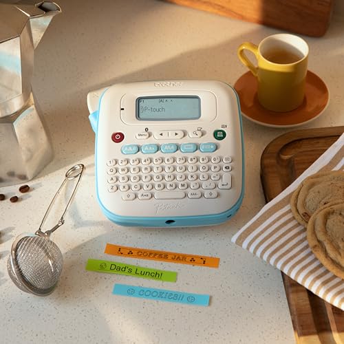 Brother P-Touch PT-N25BT Personal Connected Label Maker, Bluetooth, Design&Print2 app, Portable, Handheld and Prints with P-Touch Btag½â€ (12mm) Wide Color Label Tapes