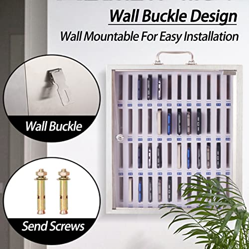 YHdtUO Cell Phone Deposit Box with Handle Secure Storage for Students Office Classroom Portable and Convenient 12 Slots