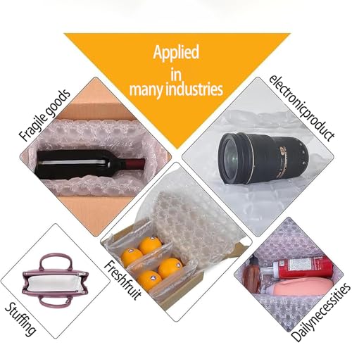 PweKzxt Roll of Premium Bubble Wrap,Bubble Wrap for Moving House,Machine Required,Small Bubble Protective Wrap,985ft/300m/Roll,for Bubble Film Air Bag Packaging Nomachine-20cm*300m*3