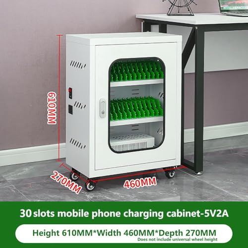 Rechargeable Mobile Phone Storage Locker, Cellphone USB Charging Station Lockers,Rechargeable Cellphone Locker,Storage Charging Station,for Students(30 Slots)