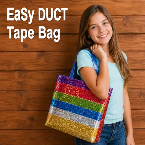 GiftExpress 18 Assorted Colored Duct Tapes,Holographic Polka Dot Duct Tapes - Holiday Multi Purpose Bright Colors Tapes for Do It Yourself Art Home School Office. 2" Roll
