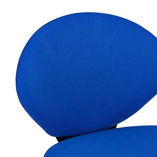 Norwood Commercial Furniture 360-Degree Swivel Padded Floor Chair with Back Rest for Teachers, Students, and Gamers, Blue