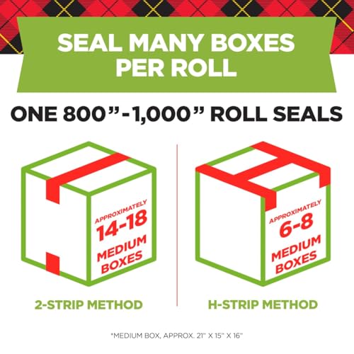 Scotch Sure Start Packing Tape, 1.88 in. x 25 yd Rolls, 6 Pack