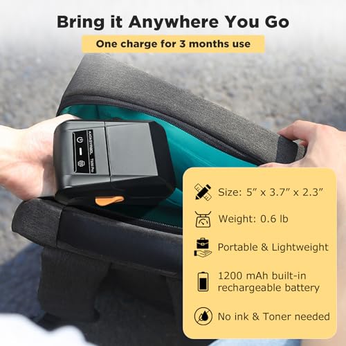 SUPVAN T50M Pro Bluetooth Label Maker Machine with 3 Tapes, Set 1