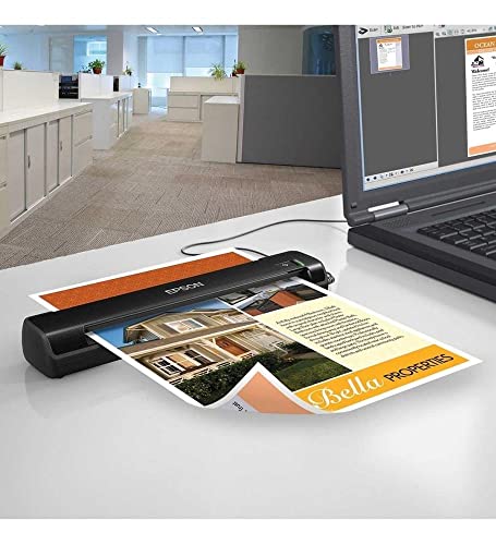 Epson Workforce DS-30 Portable Document Scanner for PC and Mac, Sheet-fed, Mobile/Portable