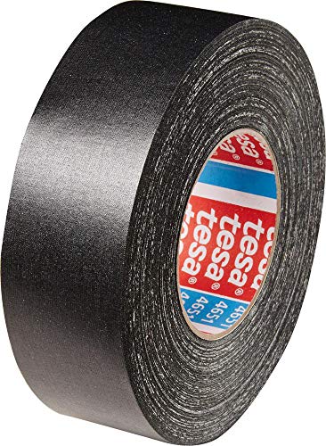 Tesa 04651-00504-00"Premium" Cloth Tape, Black, 50 m x 19 mm