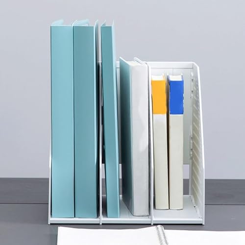 Desk File Organizer, Foldable File Rack Storage Box Shelf Book Stand Desk Multi-Layer Frame