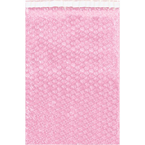Aviditi (200 Pack) 12 x 15-1/2 Inch, Self-Seal Anti-Static Bubble Pouch Bags, Pink, for Cushioning, Electronics, Packing, Shipping, and Storage