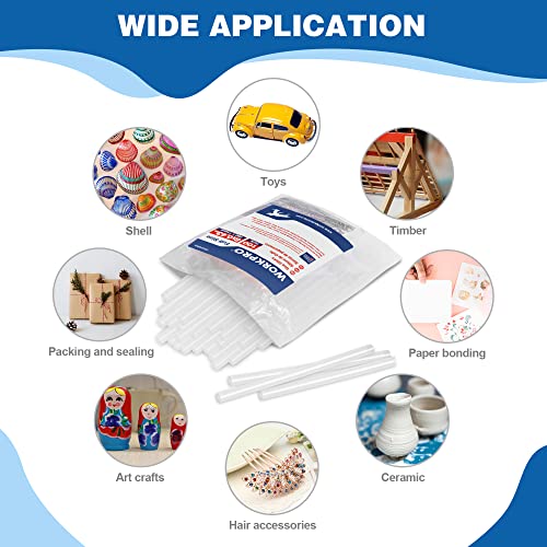 WORKPRO Full Size Hot Glue Sticks, 100-Pack, 0.43" x 8 Inches