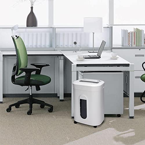 Aurora AU1060MA Professional Grade 10-Sheet High Security Micro-Cut Paper and Credit Card Shredder/ 60 Minutes/Security Level P-5, White, AU1060MA 10-Sheet High Security Microcut