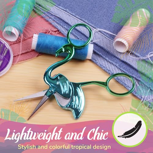 JubileeYarn Flamingo Embroidery Scissors - Mint - 30 Scissors