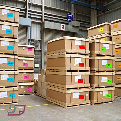 NextDayLabels 500 Rectangle Stickers, Color Coding Labels Roll, (3" x 5")