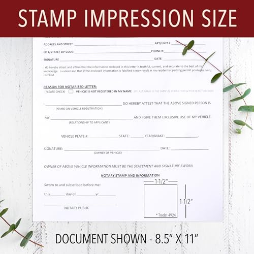Washington Round Notary Stamp | Official State Notary Stamp | Official Seals | Meets State Specifications (Washington, Round Stamp)