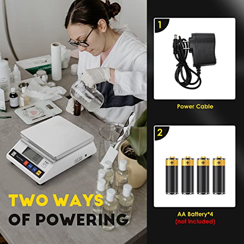CGOLDENWALL High Precision Digital Accurate Analytical Electronic Balance Laboratory Lab Scale Industrial Weighing and Counting Scale with Counting Function CE 0.1g (3kg, 0.1g)