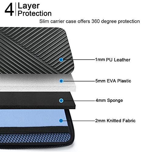Shockproof Water-Resistant Universal Zipper Case Protective Laptop Sleeve Case Portable Tablet (Color : Black Size : 13-inch) (Black 10)