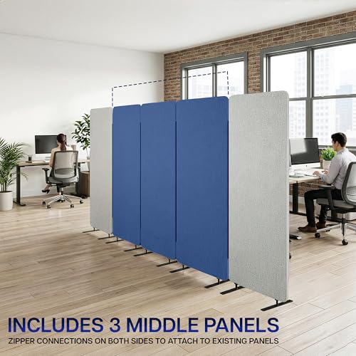 VIVO Gray Freestanding 73 x 66 in Privacy Panel, PP-3-T024G